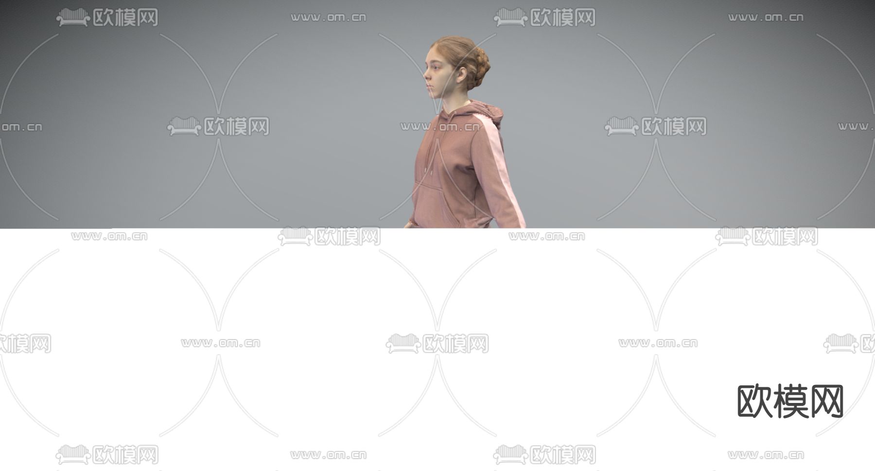 现代女人免费3d模型下载（渲染图3）