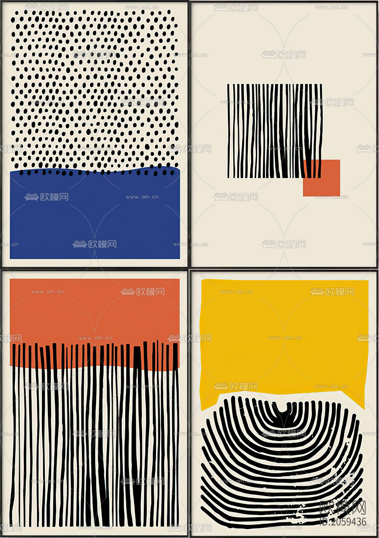 现代抽象挂画下载