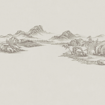山水壁画壁纸
