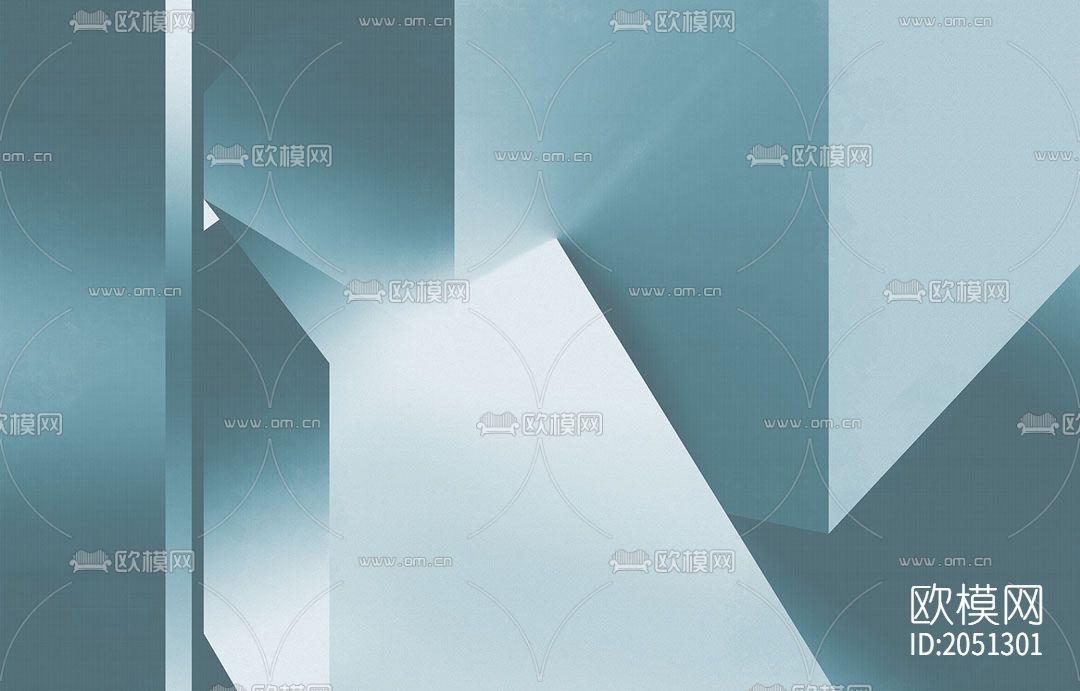 几何壁画壁纸下载（渲染图2）