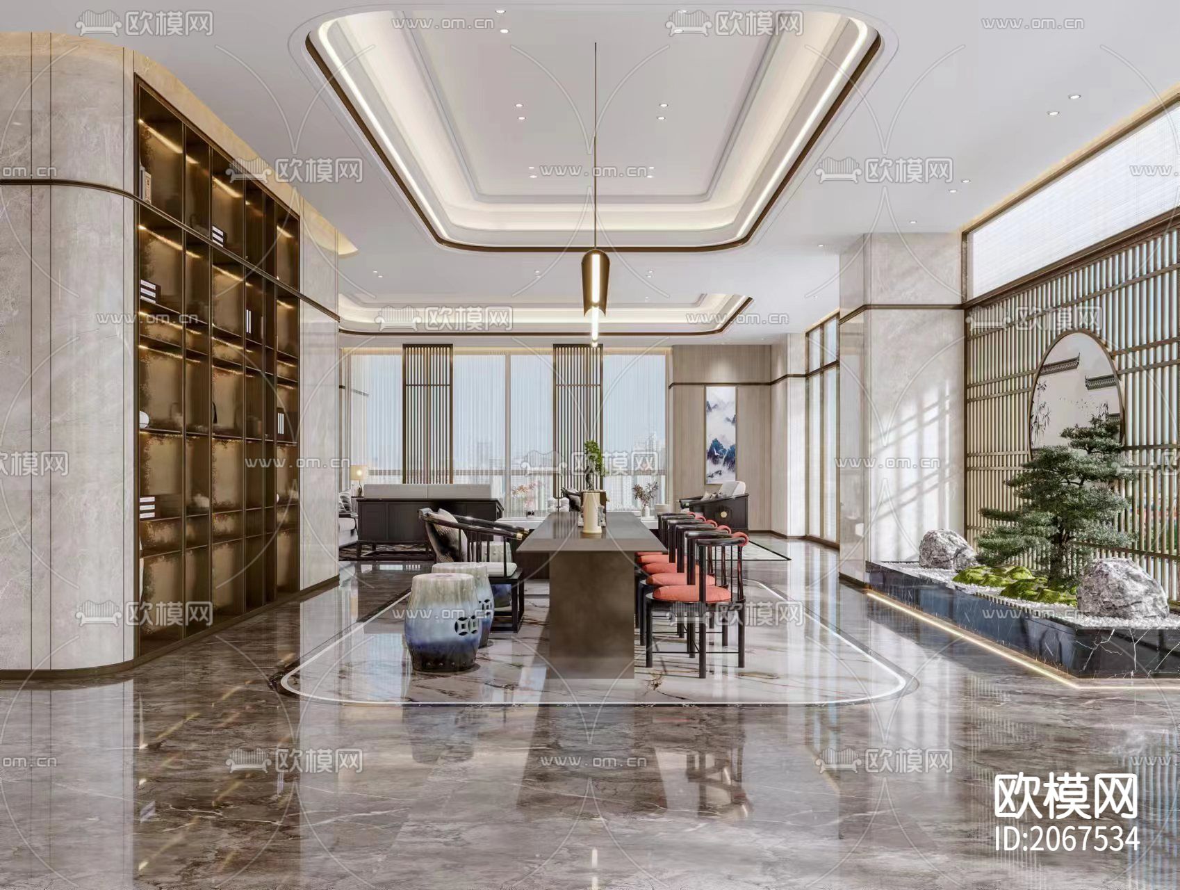 住宅cad平面图下载（渲染图8）