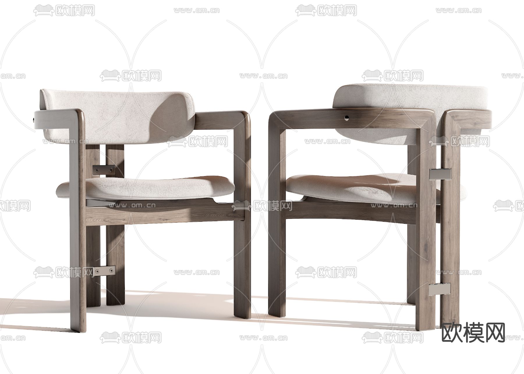 现代单椅su模型下载（渲染图1）