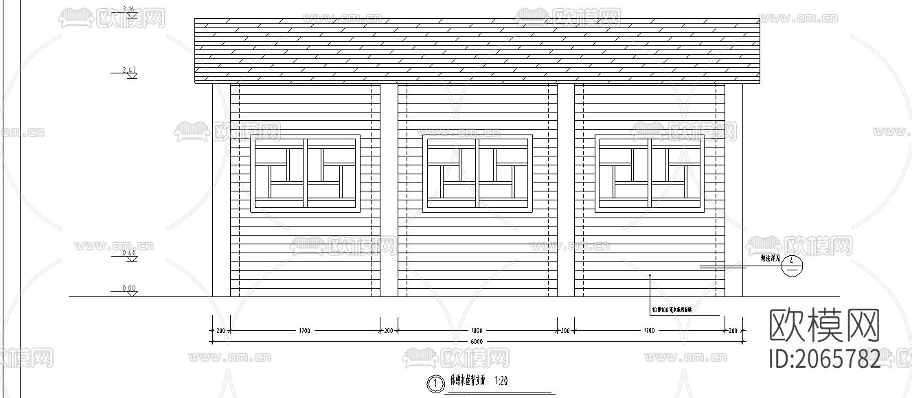 城市山林景观cad图纸下载（渲染图4）