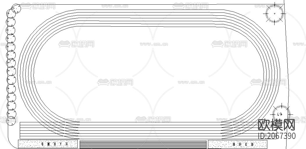 花园cad平面图下载（渲染图3）