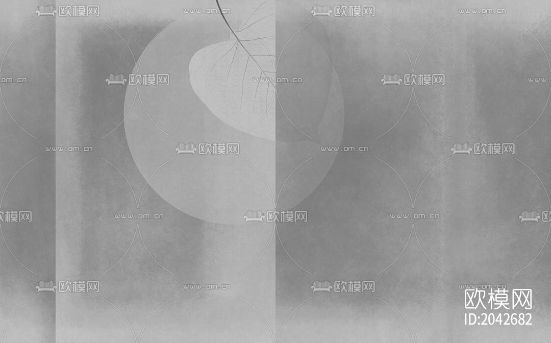 素雅复古壁画壁纸下载（渲染图5）