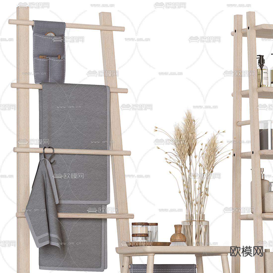 北欧洗涤用品3d模型下载（渲染图3）