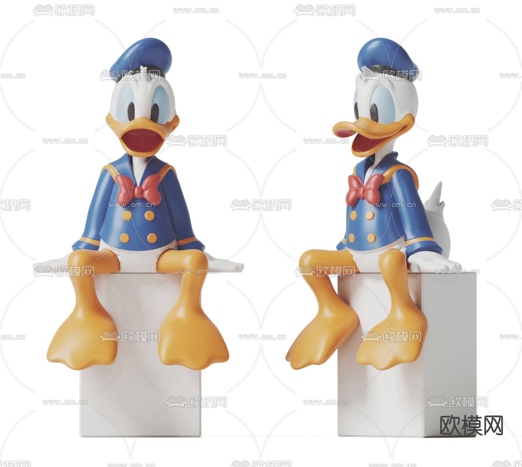 现代迪士尼唐老鸭玩具摆件3d模型下载