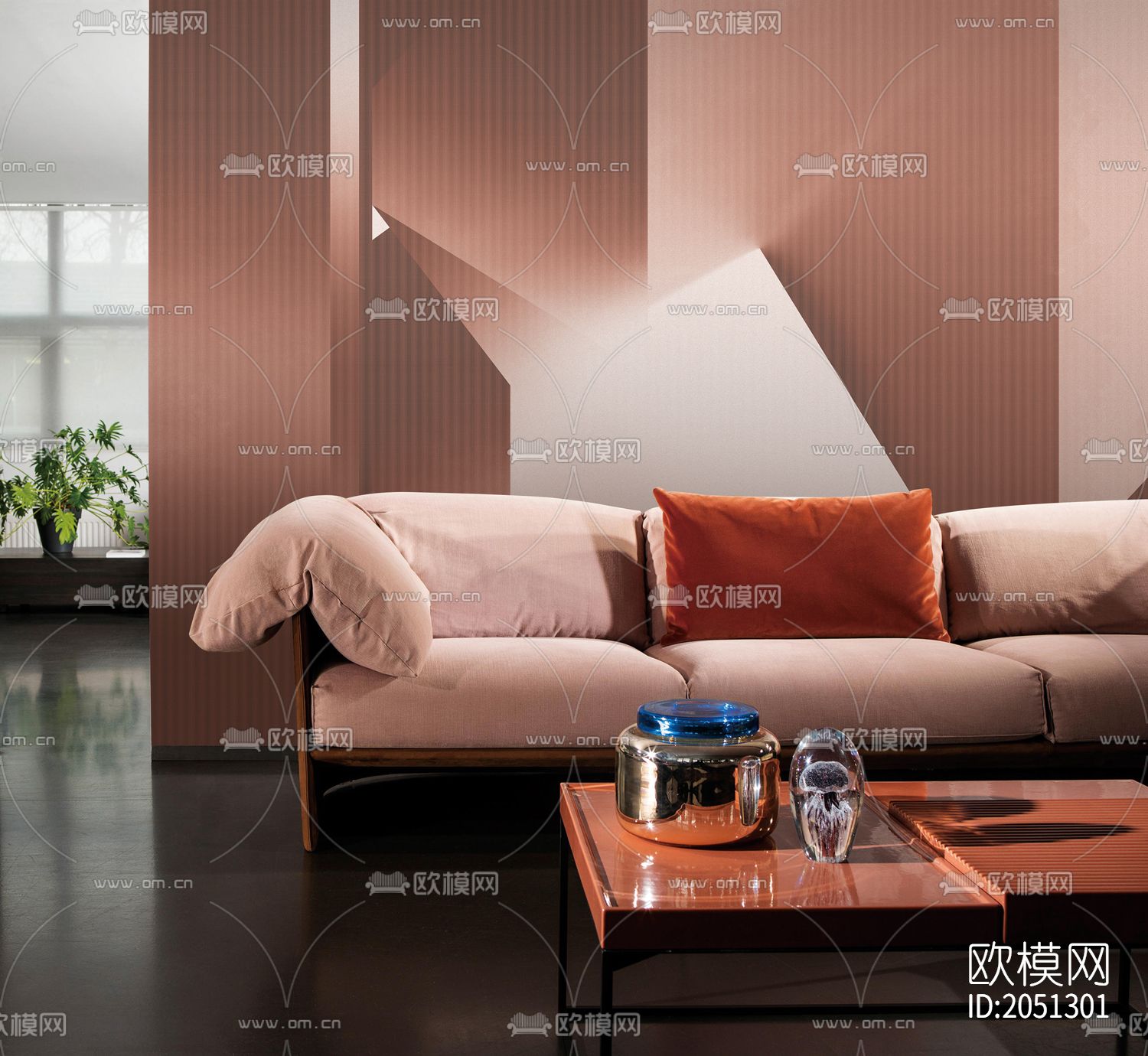 几何壁画壁纸下载（渲染图3）