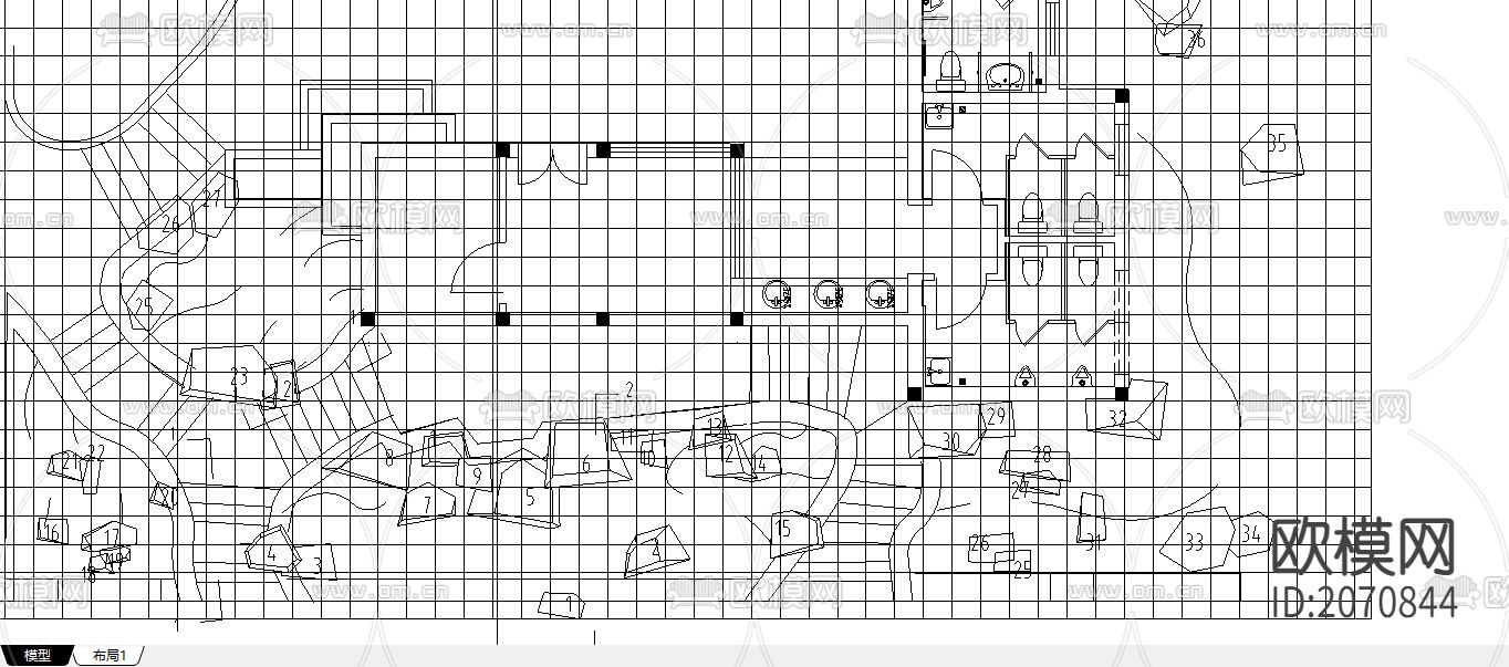 公园假石节点大样下载（渲染图4）