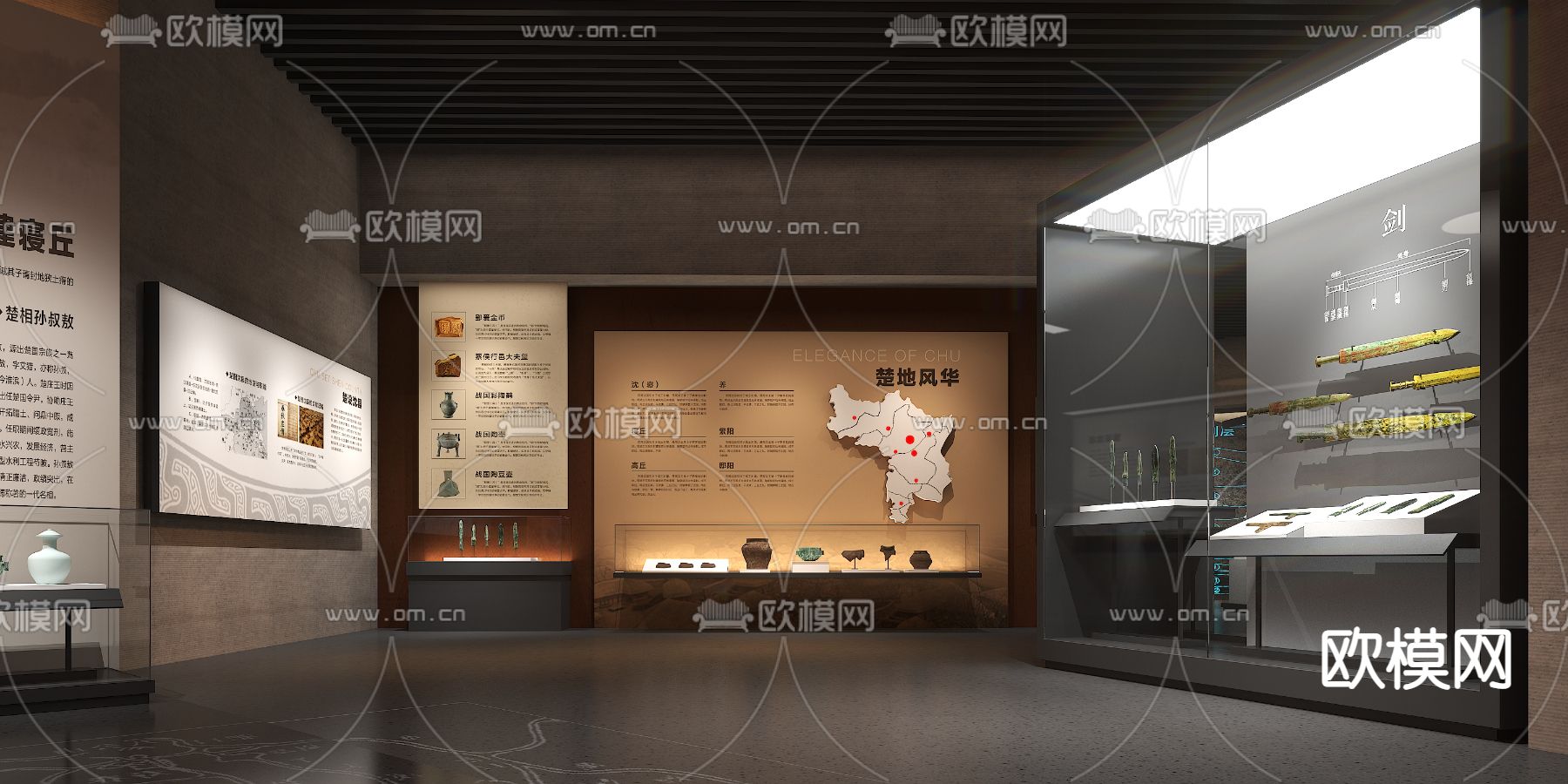 现代历史博物馆3d模型下载（渲染图2）