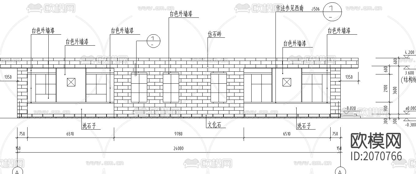 卫生间cad施工图下载（渲染图4）