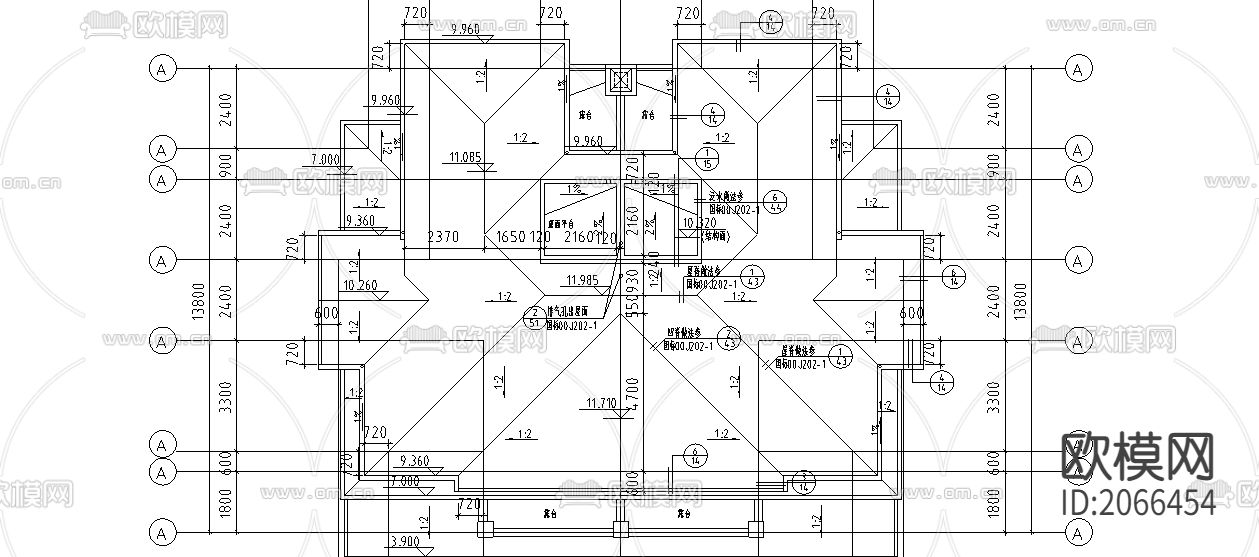别墅节点大样CAD施工图下载（渲染图3）