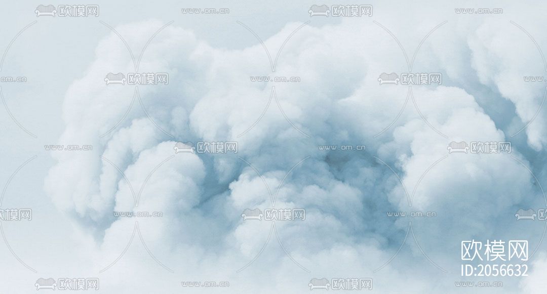 云朵壁画壁纸下载（渲染图1）