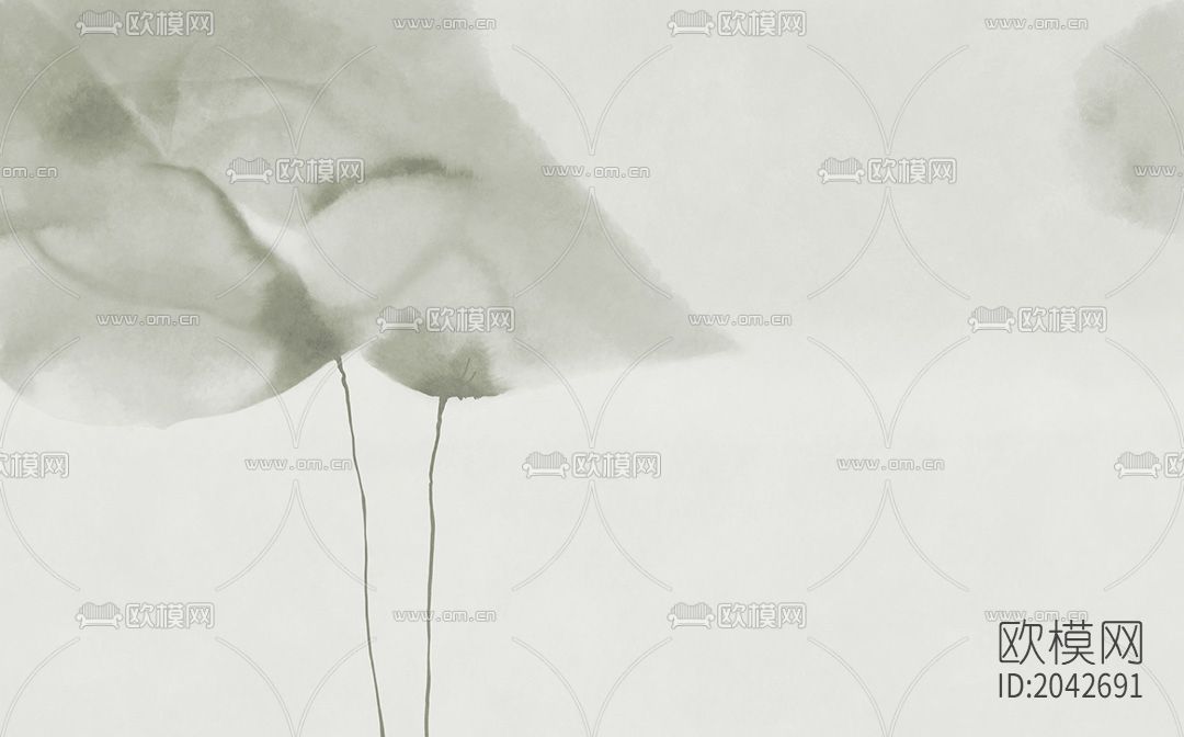 壁画壁纸背景墙下载（渲染图6）