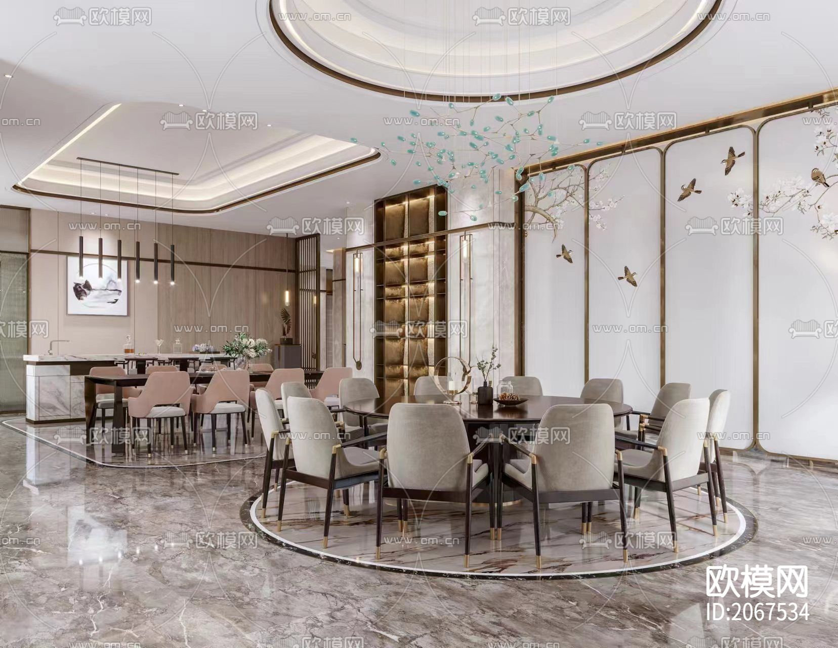 住宅cad平面图下载（渲染图10）