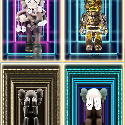  暴力熊潮牌挂画 