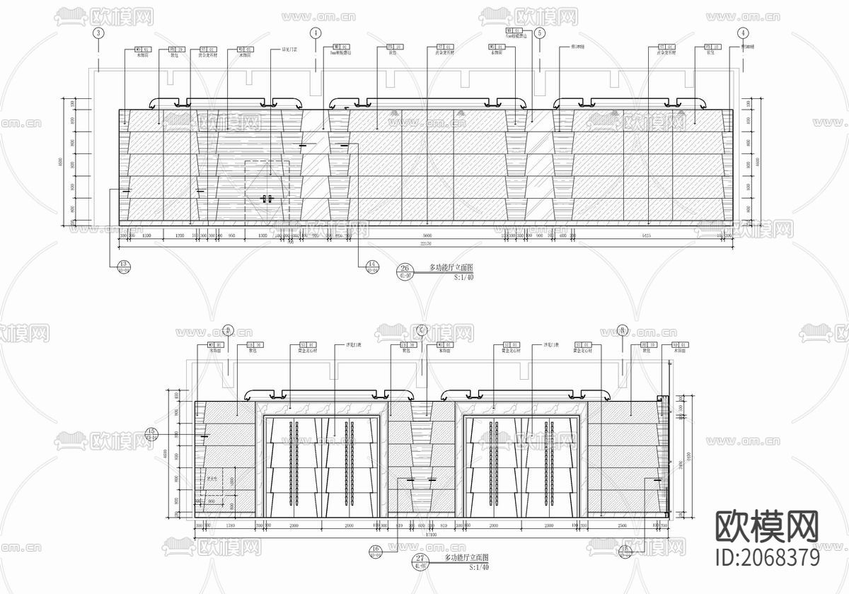 培训中心cad平面图下载（渲染图7）