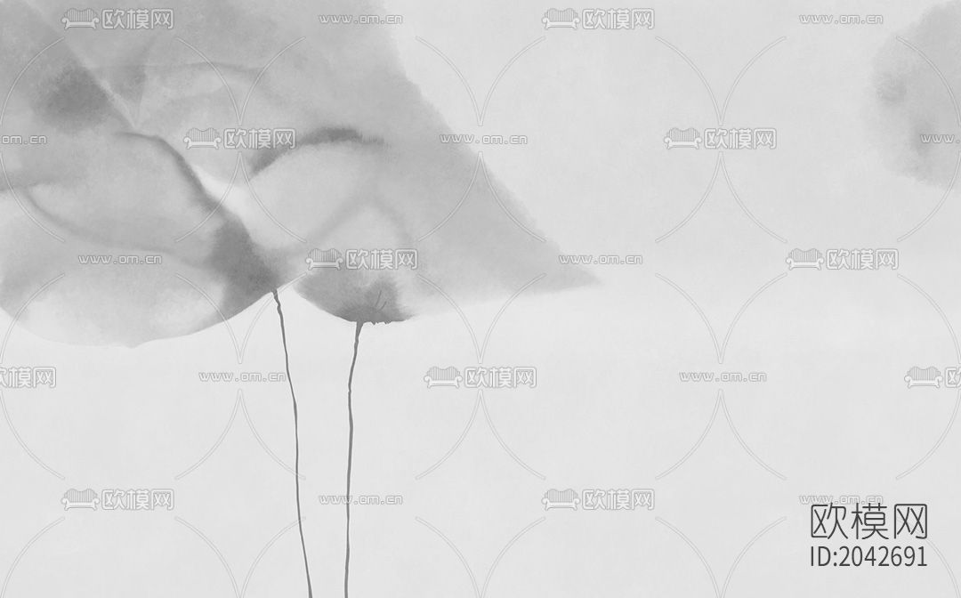 壁画壁纸背景墙下载（渲染图1）