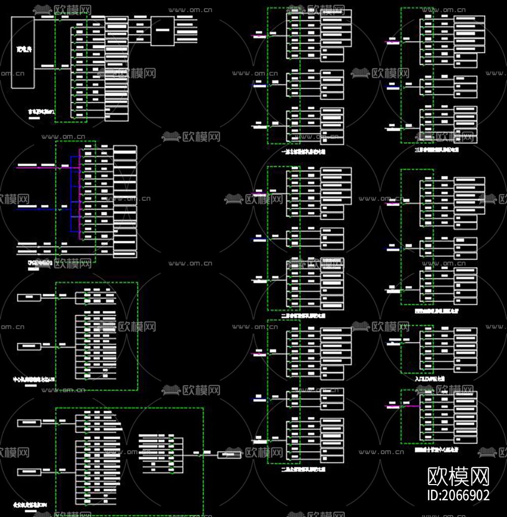 机房工程系统图下载（渲染图1）