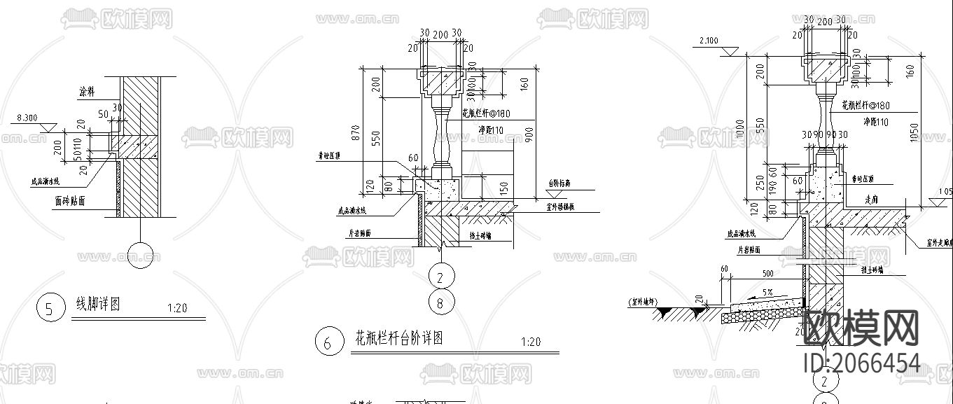 别墅节点大样CAD施工图下载（渲染图2）