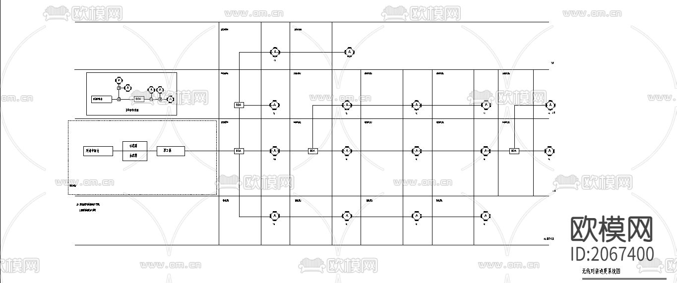弱电cad系统图下载（渲染图3）