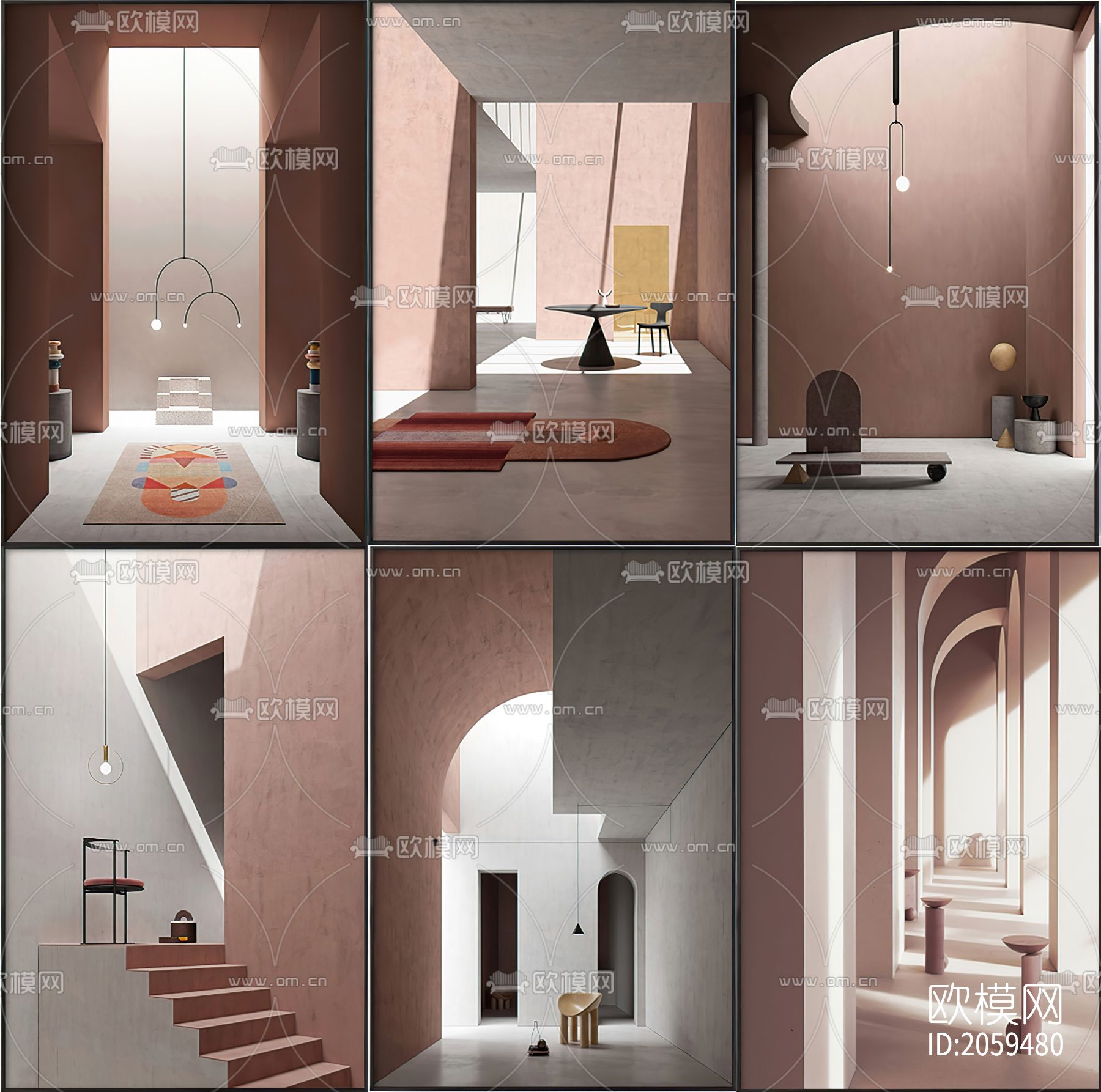 建筑空间延伸装饰挂画下载