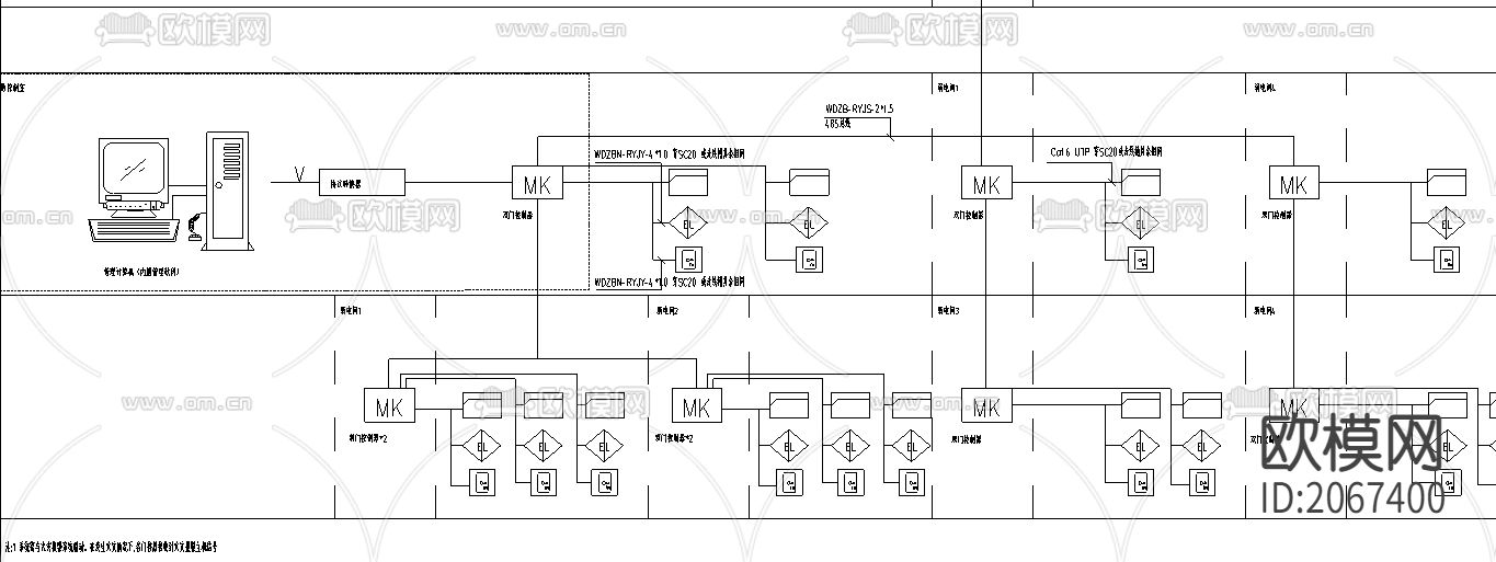 弱电cad系统图下载（渲染图5）