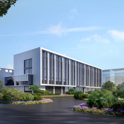 现代多层办公楼su模型