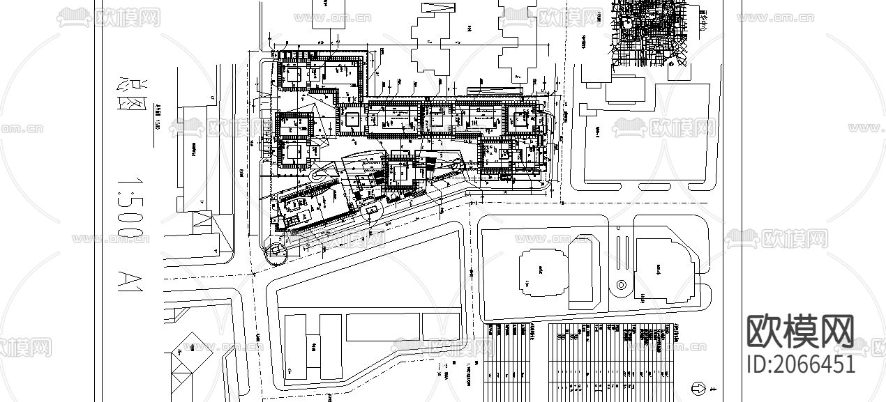 西单大厦总平面图下载（渲染图1）