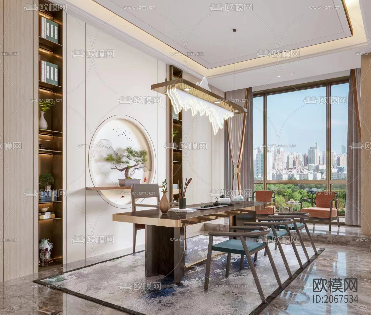 住宅cad平面图下载（渲染图5）