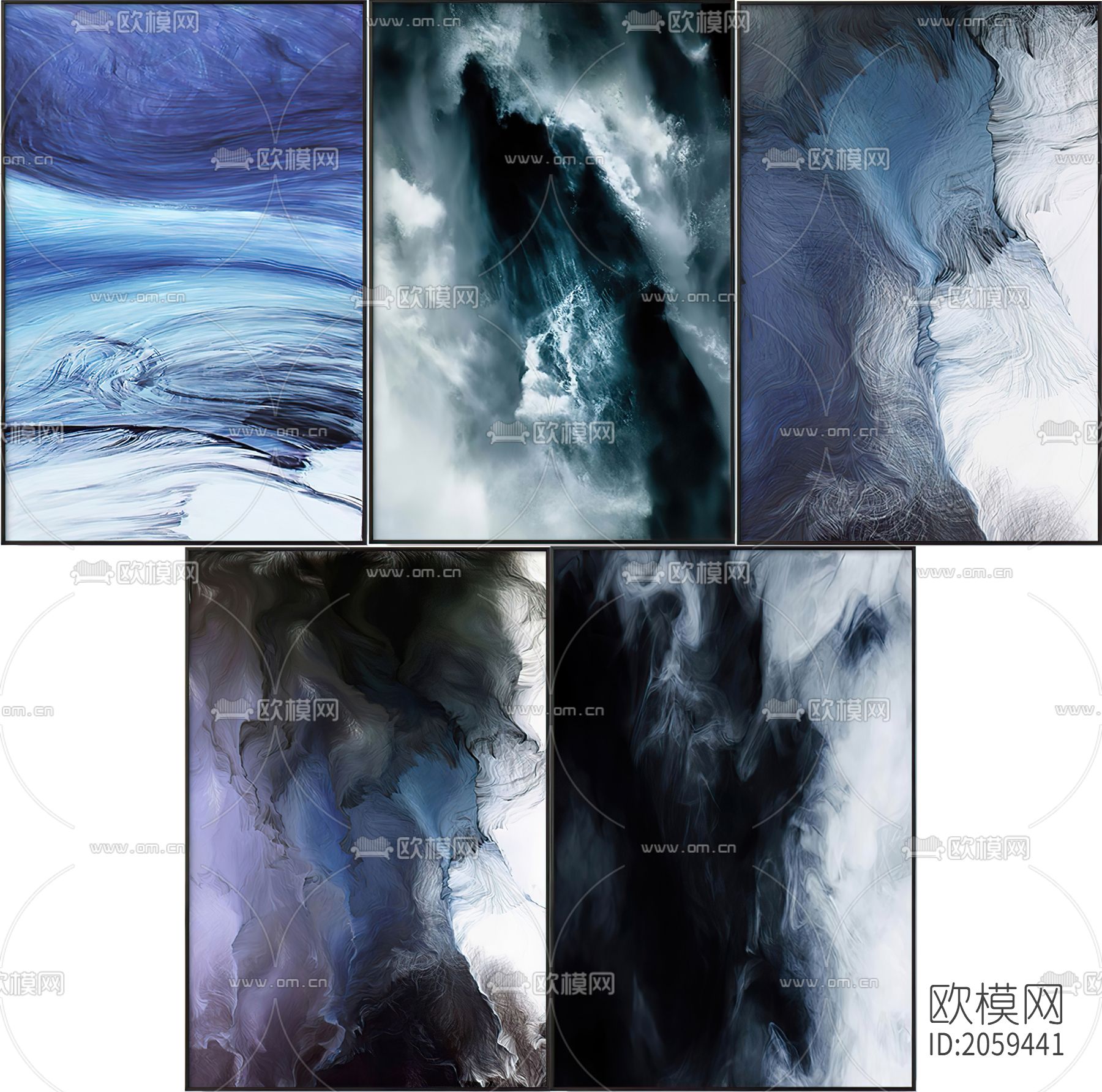 现代抽象装饰挂画下载