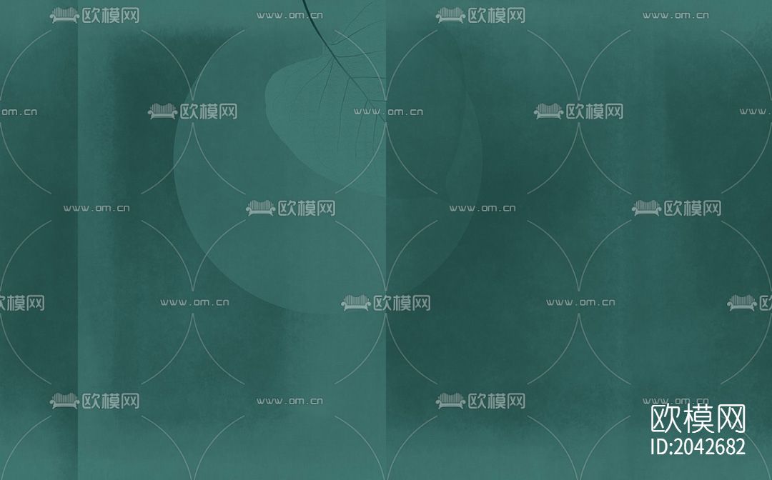 素雅复古壁画壁纸下载（渲染图2）