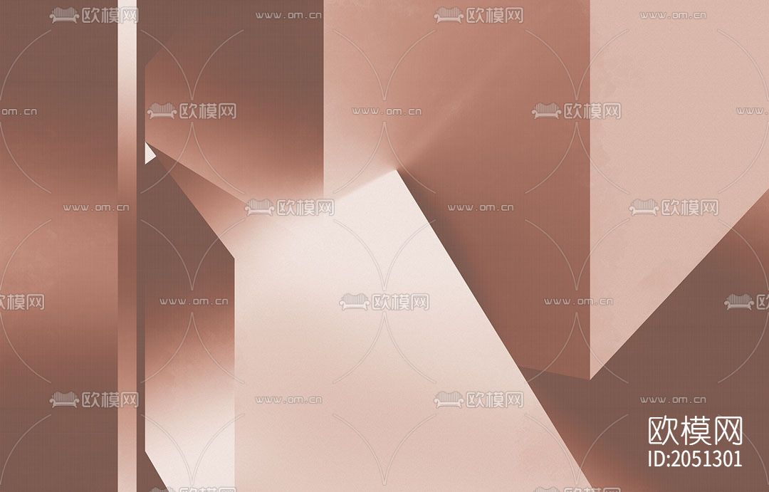 几何壁画壁纸下载（渲染图4）