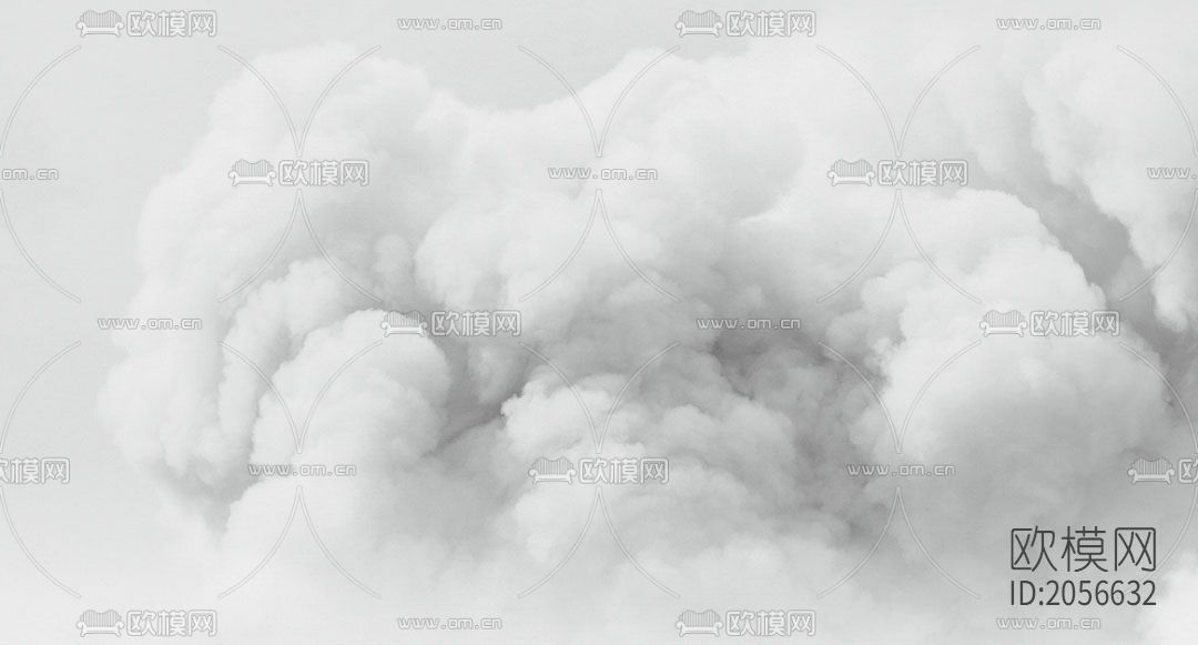 云朵壁画壁纸下载（渲染图4）