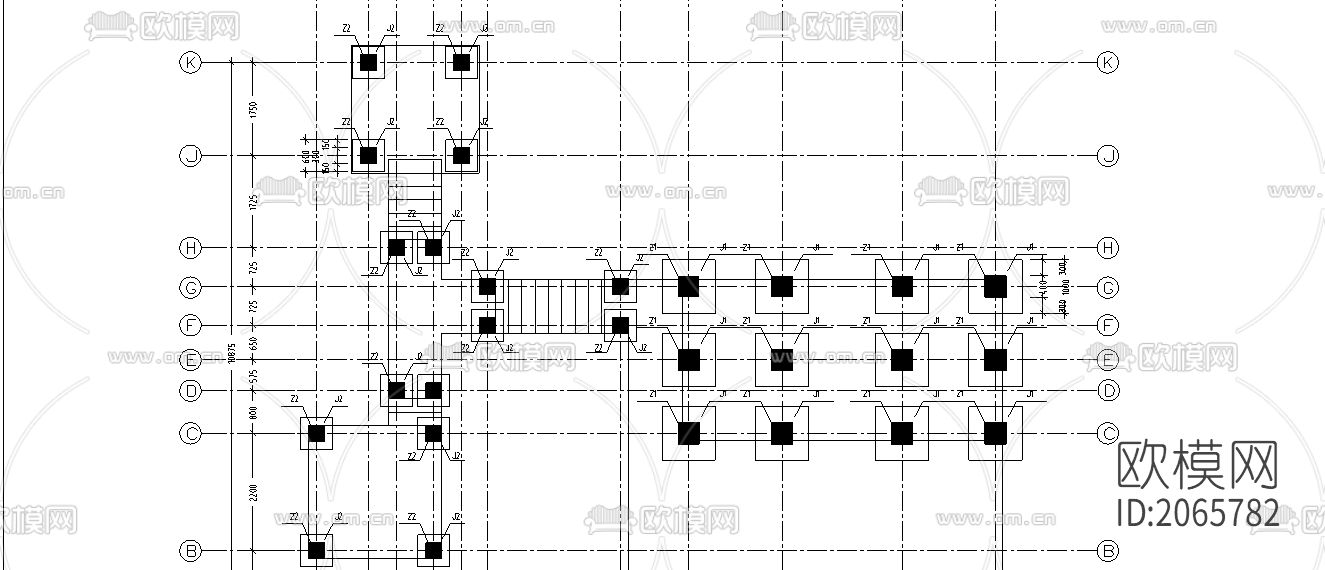 城市山林景观cad图纸下载（渲染图2）