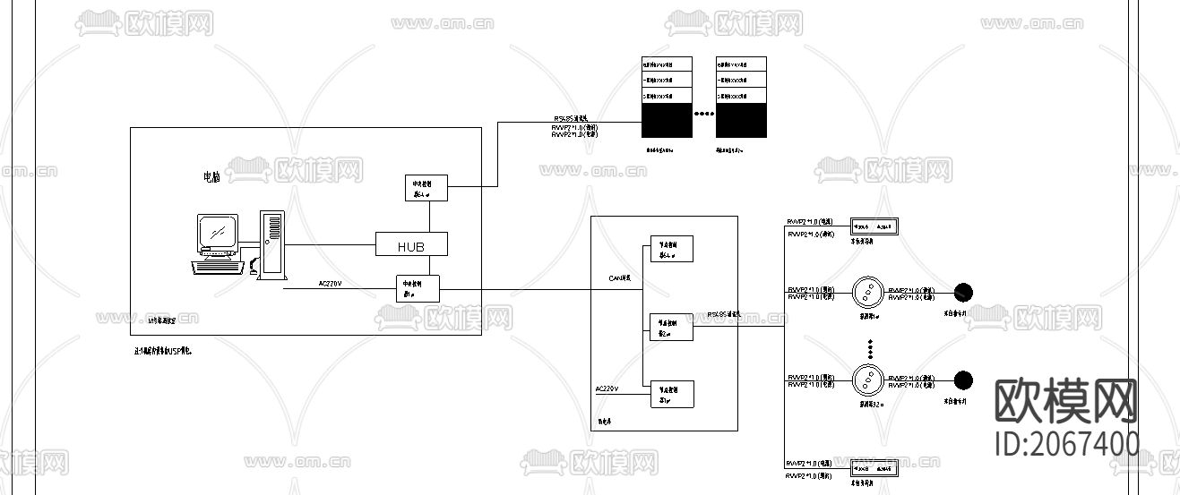 弱电cad系统图下载（渲染图4）