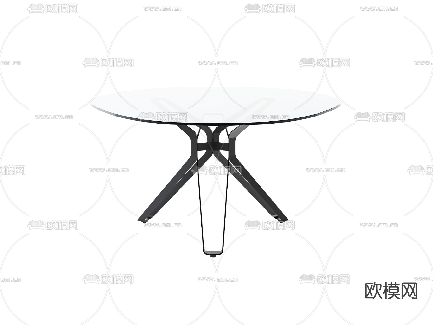现代餐桌免费3d模型下载