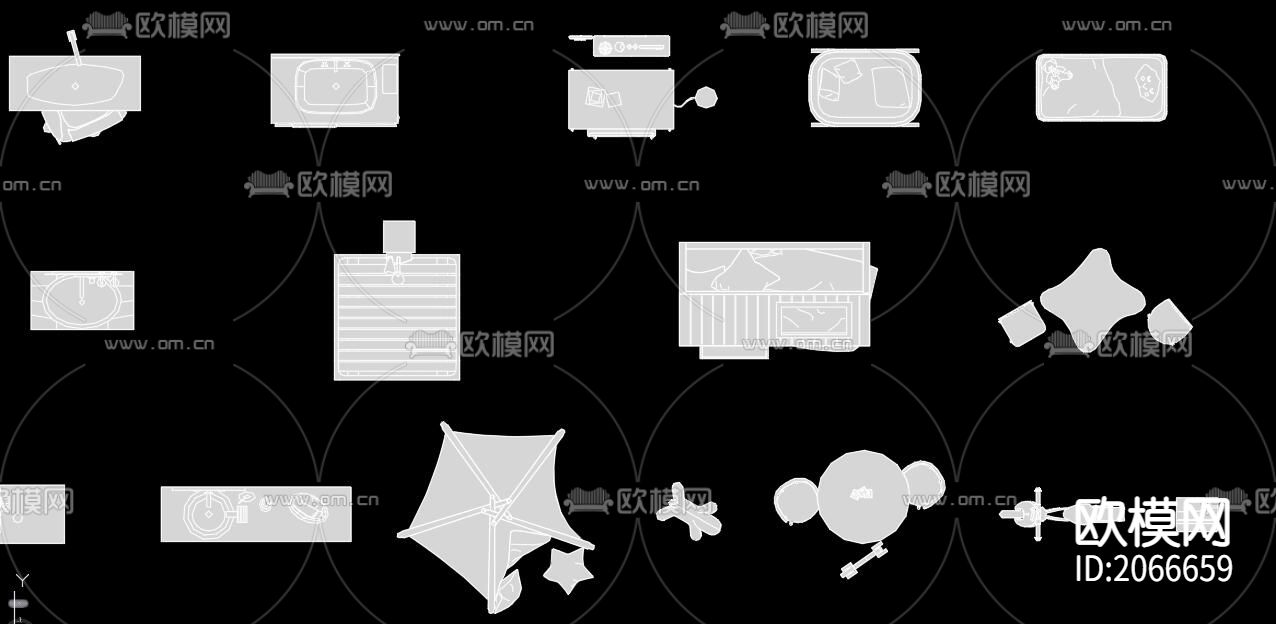 厨房卫浴软装陈设下载（渲染图2）