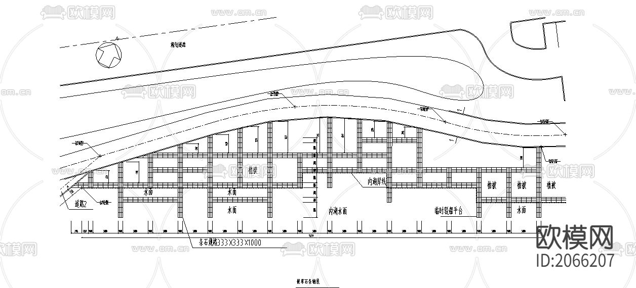 广场铺装节点大样下载（渲染图1）