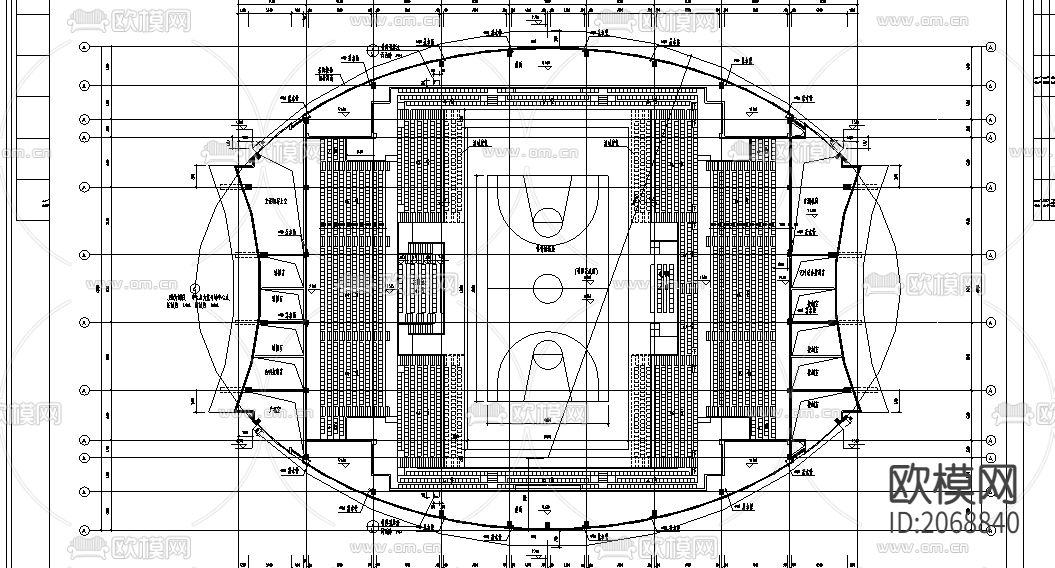 音乐厅cad施工图下载（渲染图6）