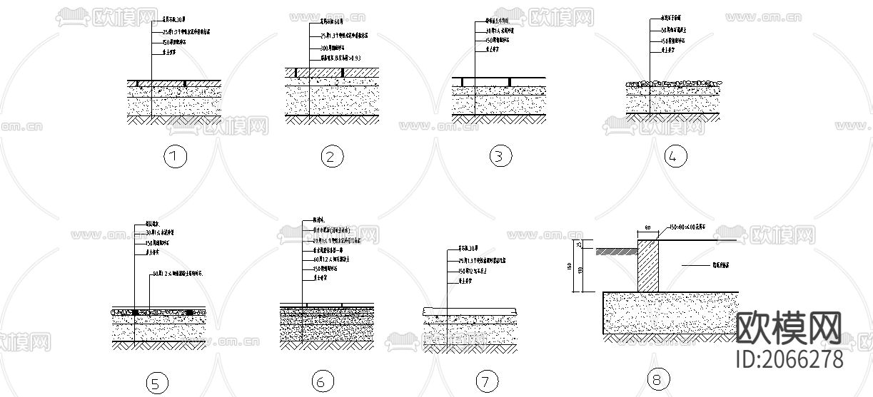 铺装样图大样图下载（渲染图1）