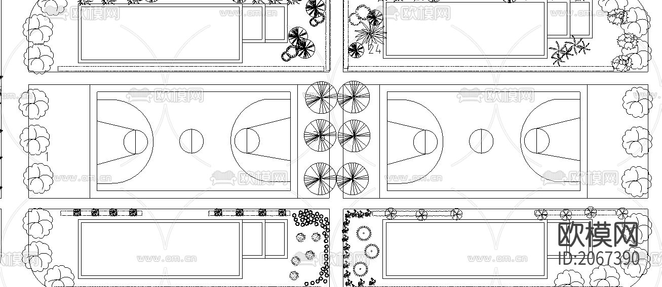 花园cad平面图下载（渲染图2）
