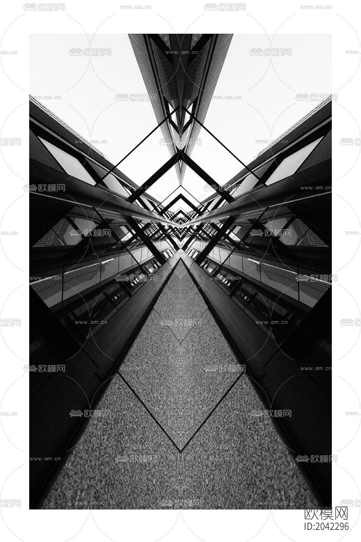 几何装饰挂画贴图下载（渲染图3）