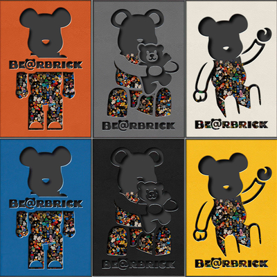  暴力熊潮牌挂画 