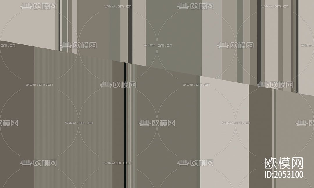 几何壁画壁纸下载（渲染图2）