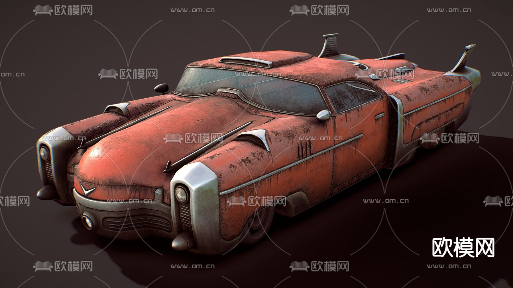 工业风汽车免费3d模型下载