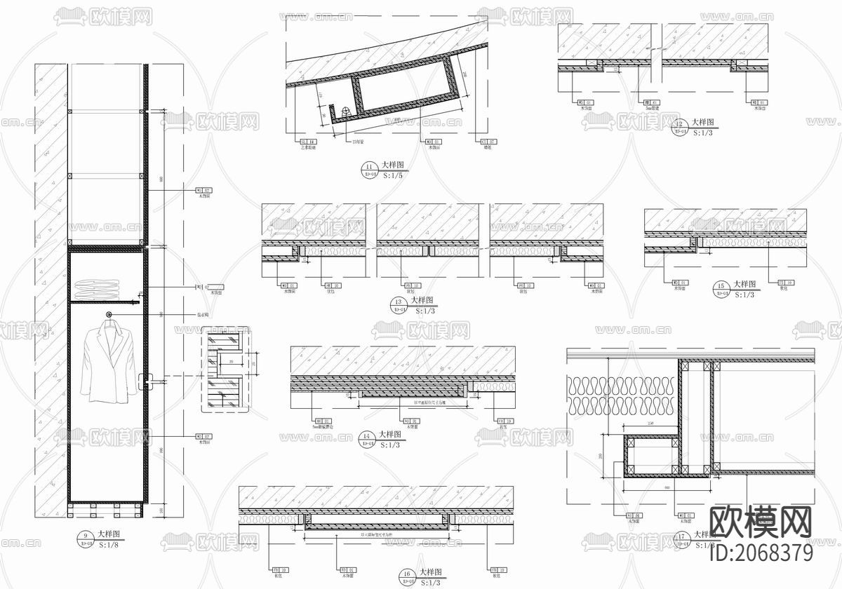 培训中心cad平面图下载（渲染图8）