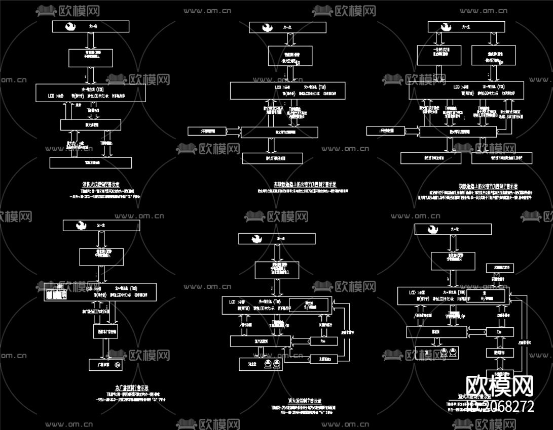 公寓电气系统cad施工图下载（渲染图1）