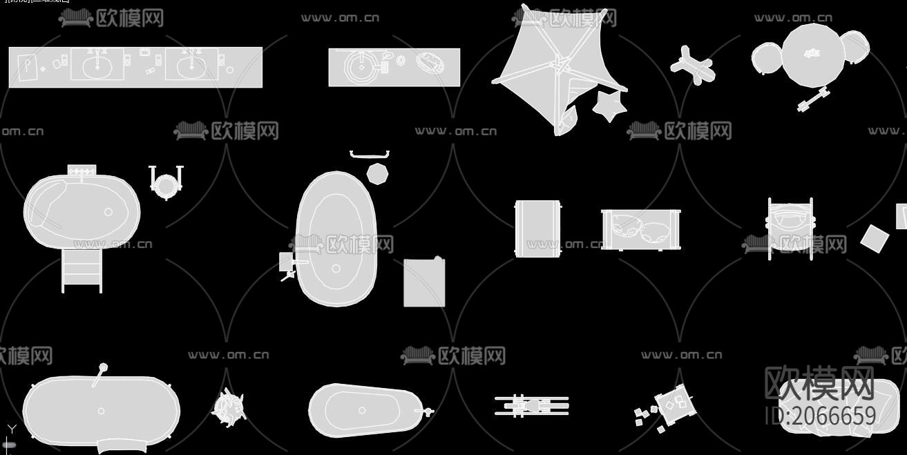 厨房卫浴软装陈设下载（渲染图3）