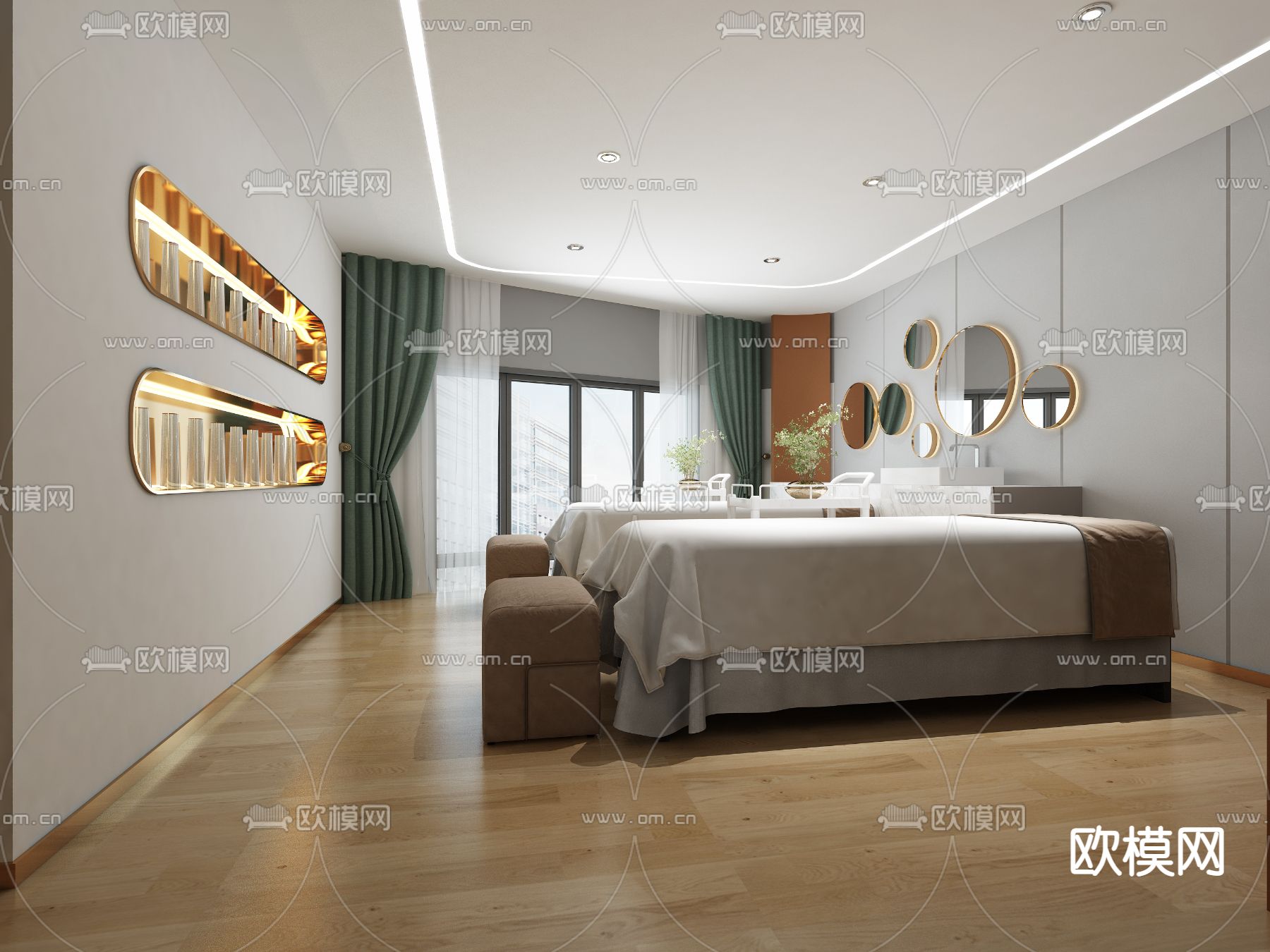 现代美容院免费3d模型下载（渲染图3）